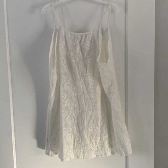 Laffaire cotton embroidered eyelet sleeveless button front blouse spaghetti NWT - Picture 4 of 5